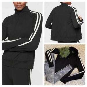 Athleta Circa Track Warmup Light Jacket Zip Up Athletic Workout Running Top XS